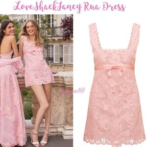 LoveShackFancy Pink Rua Dress